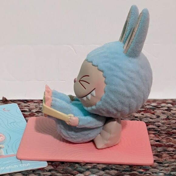 POP MART Labubu THE MONSTERS Lazy Yoga Series Figures  "Stretch Out" - Picture 3 of 7